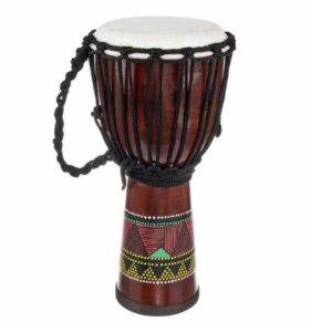 Djembe pictata &icirc;nălțime 40 cm lemn Indonezia