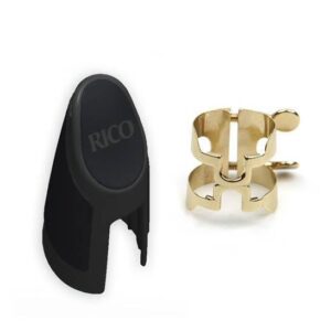 DAddario HAS1G Alto Saxophone Ligature and Cap - Gold