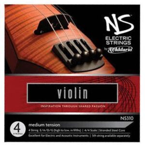 Corzi vioara electrica 4/4 D'Addario NS310 Electric Medium