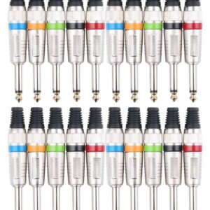 Pronomic connector set jack 6.35 mm 20 pcs color
