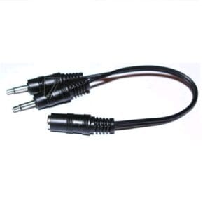 Cablu adaptor 2x Jack-tata 3,5 mm mono - Jack-mama 3,5 mm stereo