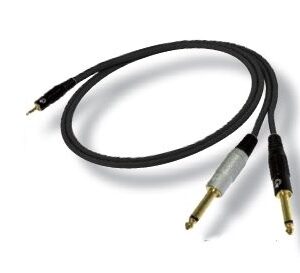 Cablu audio Bespeco jack 3.5 mm si 2 x jack 6.3 mm EAYMSJ500