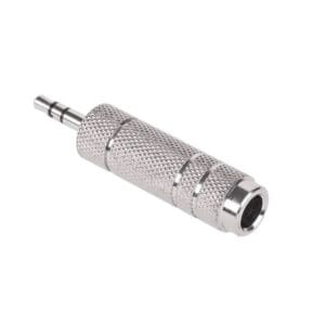 Adaptor Jack 3.5T - jack 6.3M metalic stereo
