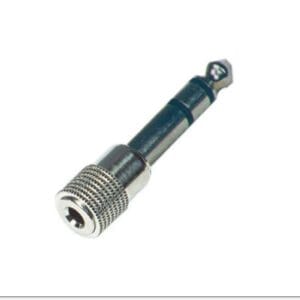 Adaptor Jack 6.3T - Jack 3.5M metalic stereo