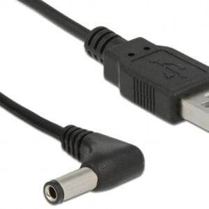 Cablu alimentare USB - DC 5.5x2.1 mm unghi 90 grade