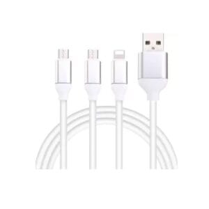 Cablu USB 3 IN 1 iPhone /microUSB/USB C