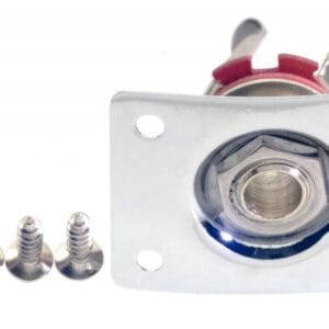 Jack cu jackplate 6,3 mm pentru chitara electrica Stagg SP-IJLP-CH,
