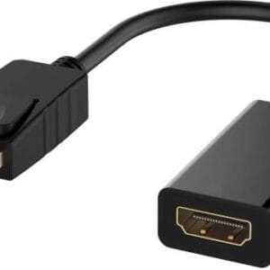 Cablu adaptor Dysplay port T - Hdmi M gold 20 pini 0.22M negru