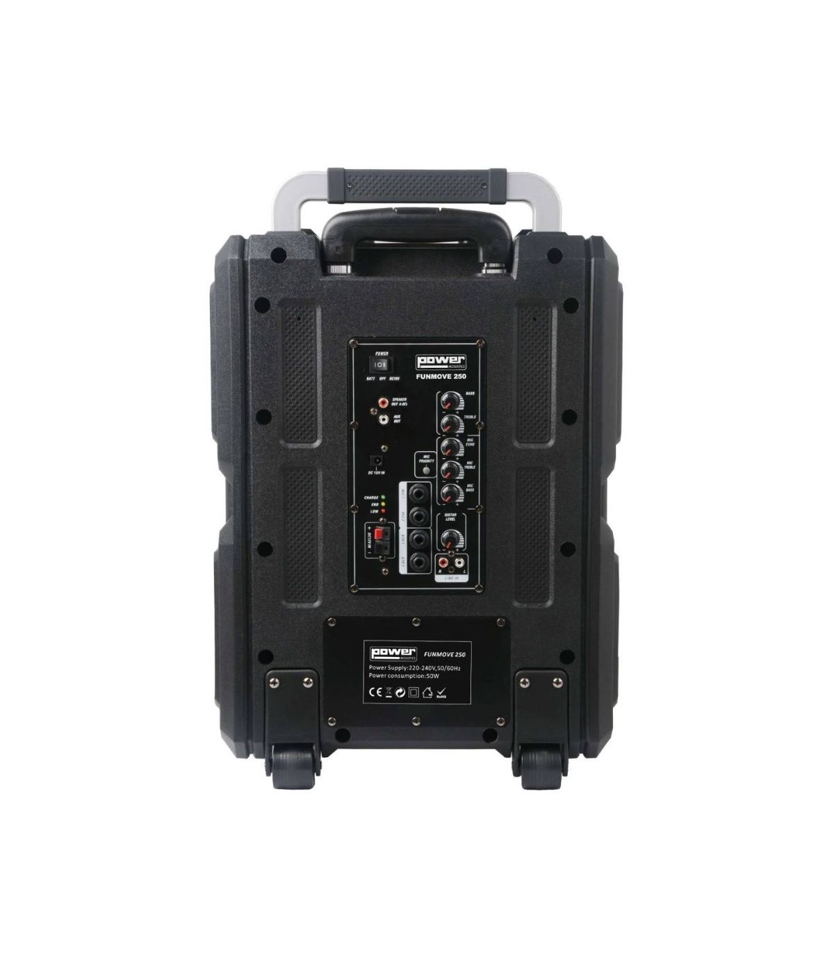 Boxa portabila cu acumulator si microfoane Power Acoustics FUNMOVE 250W - imagine 2