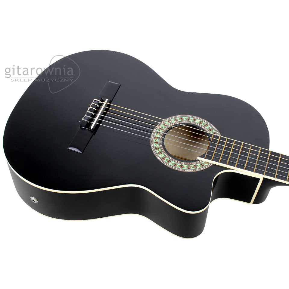Chitara electro - clasica Harley Benton CG- 200CE Neagra - imagine 3