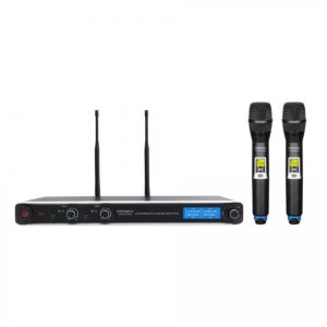Sistem 2 microfoane wireless cu receiver Definitive Audio UHF MH200