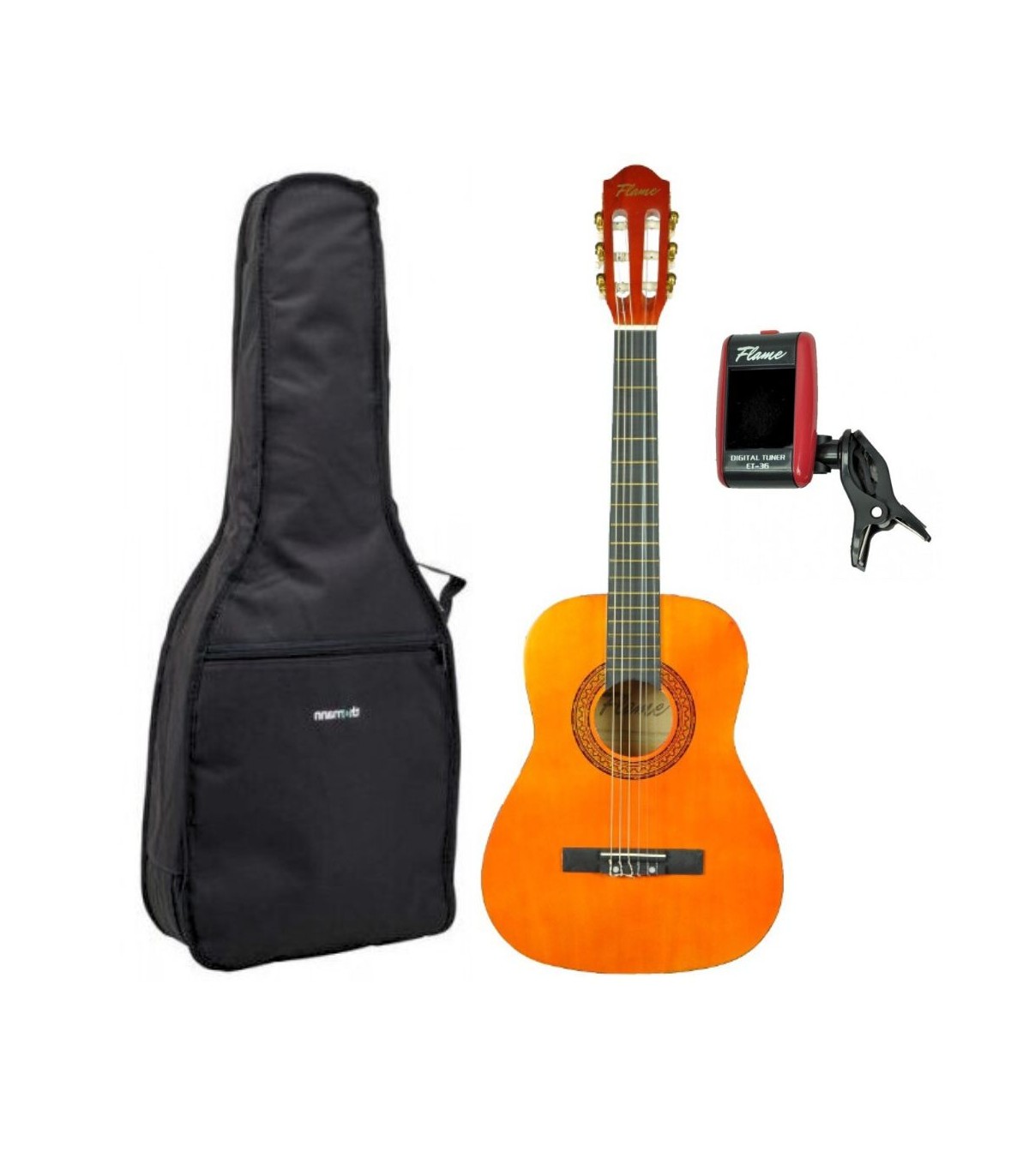 Pachet chitara clasica Flame 1/2 + husa & acordor